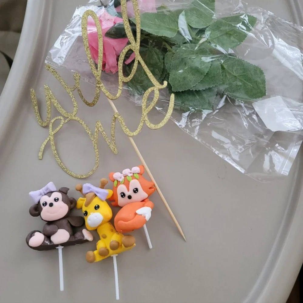 1ST BIRTHDAY PARTY FOREST JUNGLE SAFARI THEME DECORATIONS BANNER, Photo drop